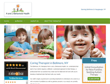 Tablet Screenshot of bellmoretherapy.com